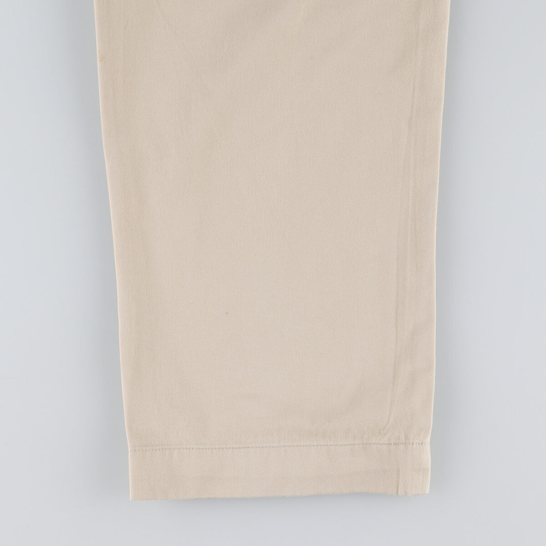 Ralph Lauren POLO by Ralph Lauren Two-pleat Chino Pants for Men, W37 cotton Beige type Vintage Second Hand