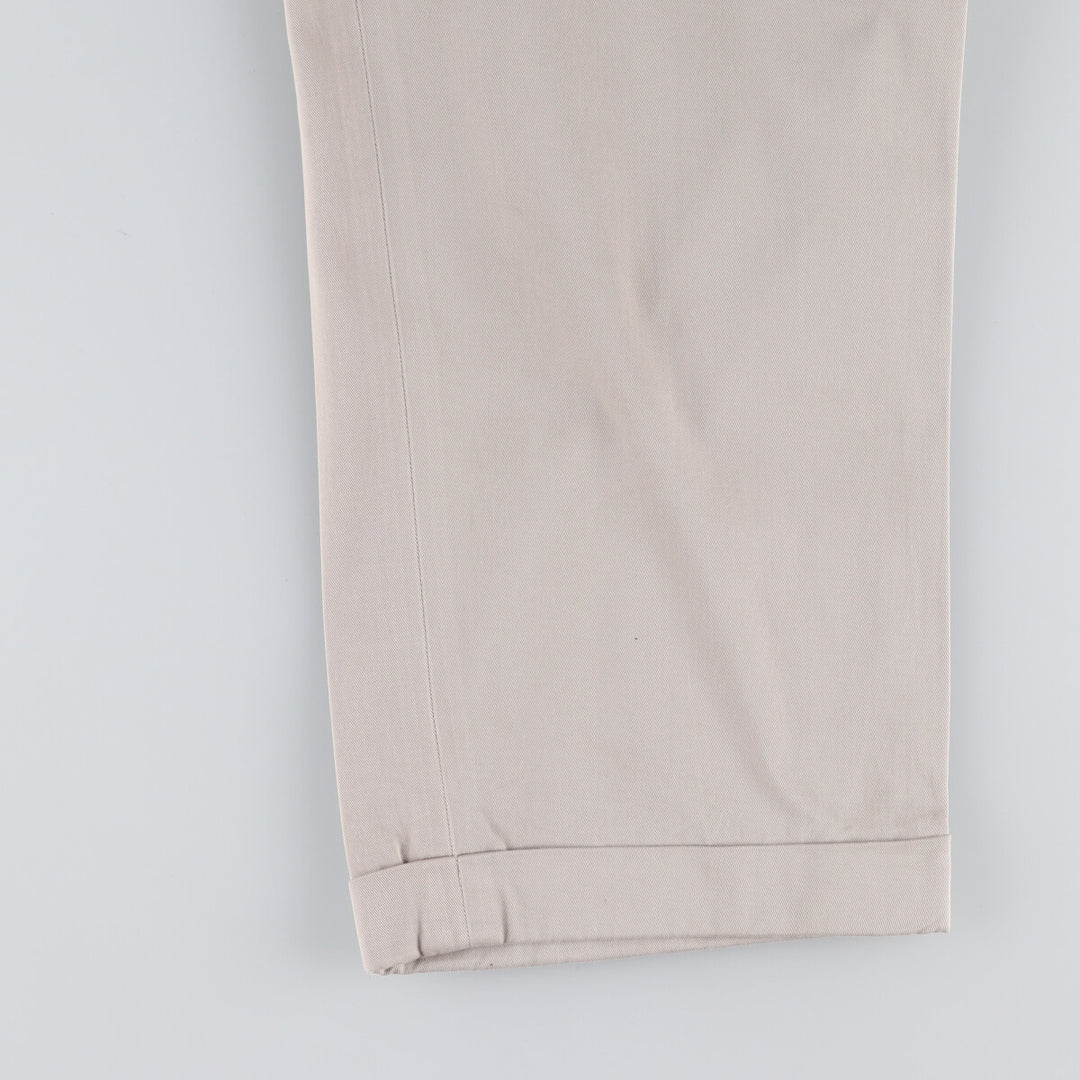 Ralph Lauren POLO by Ralph Lauren Two-pleat Chino Pants for Men, W35 cotton Beige type Vintage Second Hand