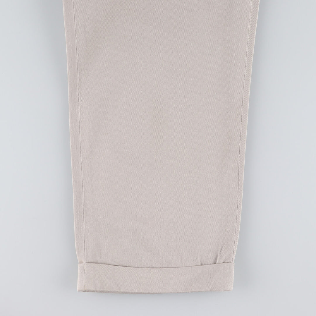 Ralph Lauren POLO by Ralph Lauren Two-pleat Chino Pants for Men, W35 cotton Beige type Vintage Second Hand