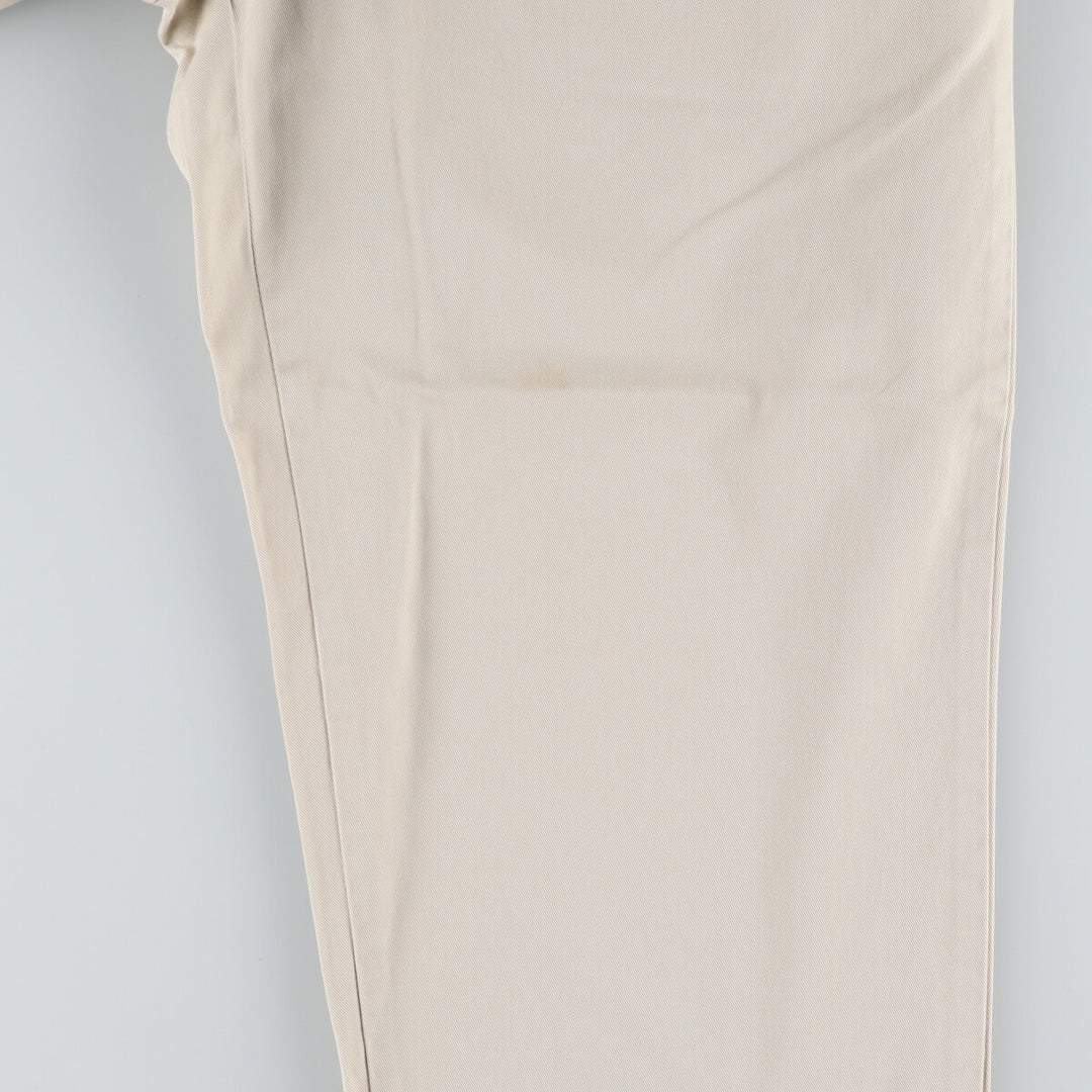Ralph Lauren POLO by Ralph Lauren Two-pleat Chino Pants for Men, W34 equivalent cotton Beige type Vintage Second Hand