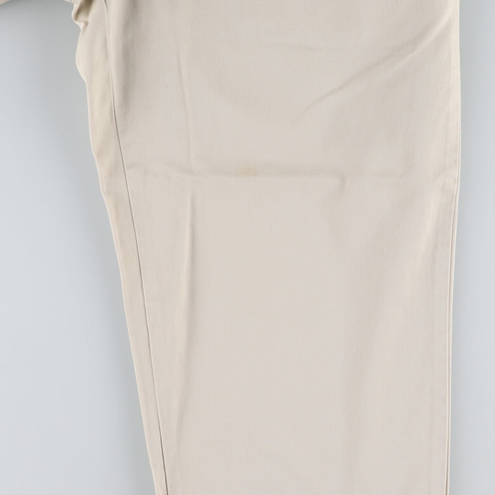 Ralph Lauren POLO by Ralph Lauren Two-pleat Chino Pants for Men, W34 equivalent cotton Beige type Vintage Second Hand