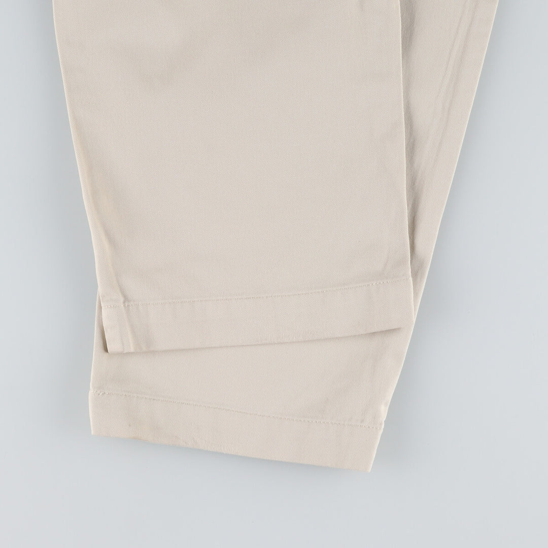 Ralph Lauren POLO by Ralph Lauren Two-pleat Chino Pants for Men, W34 equivalent cotton Beige type Vintage Second Hand