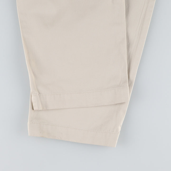 Ralph Lauren POLO by Ralph Lauren Two-pleat Chino Pants for Men, W34 equivalent cotton Beige type Vintage Second Hand