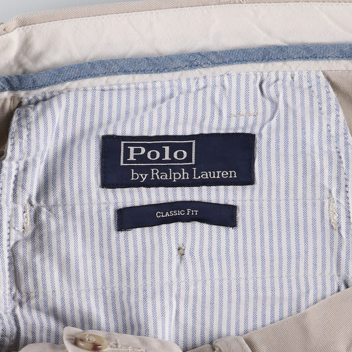 Ralph Lauren POLO by Ralph Lauren CLASSIC FIT Chino Pants for Men, W36 cotton Beige type Vintage Second Hand