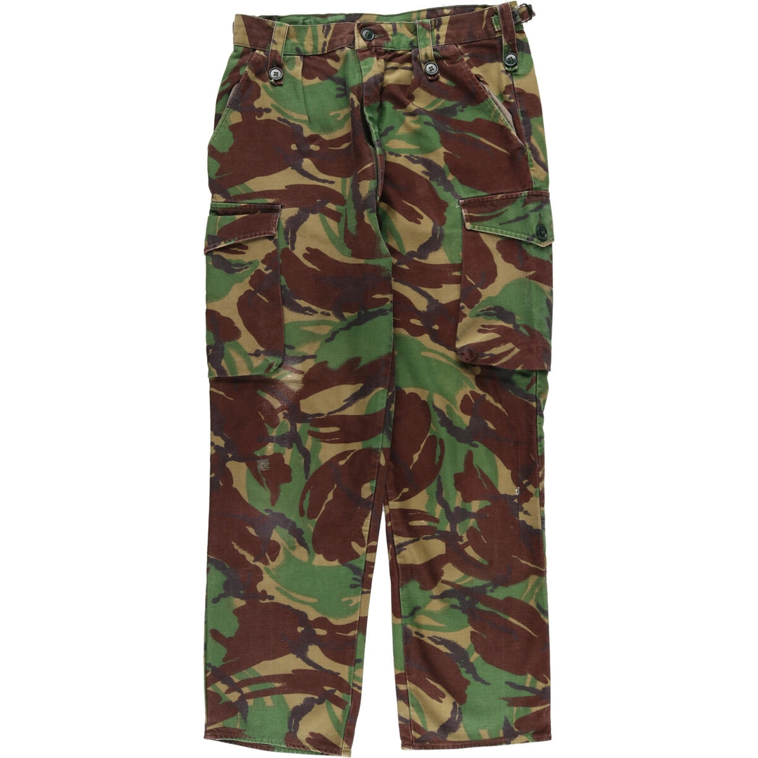 Camouflage DPM Camo Military Cargo Pants, Combat Pants, Men's, Size W32 unclear Khaki type Vintage Second Hand