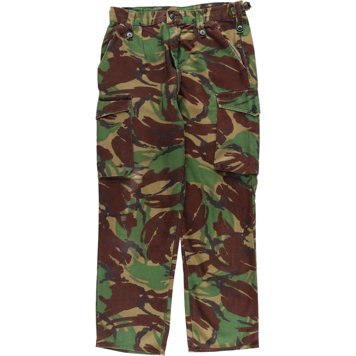 Camouflage DPM Camo Military Cargo Pants, Combat Pants, Men's, Size W32 unclear Khaki type Vintage Second Hand