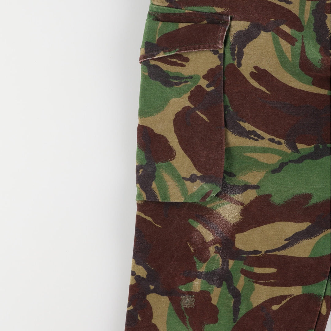 Camouflage DPM Camo Military Cargo Pants, Combat Pants, Men's, Size W32 unclear Khaki type Vintage Second Hand