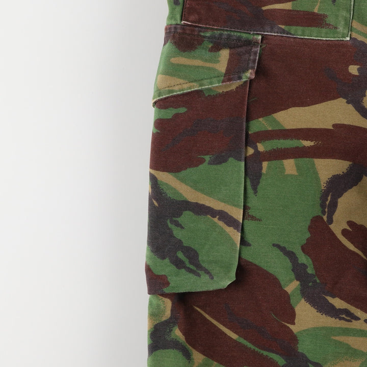 Camouflage DPM Camo Military Cargo Pants, Combat Pants, Men's, Size W32 unclear Khaki type Vintage Second Hand