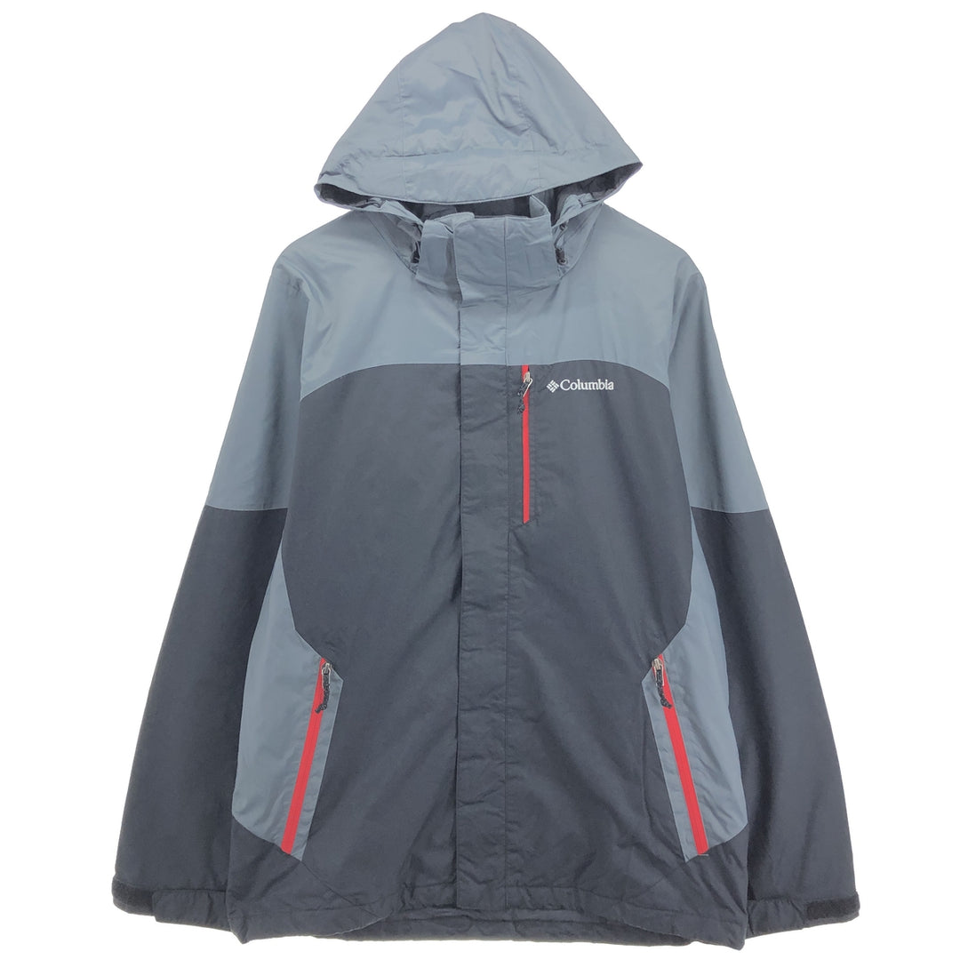 Columbia Mountain Parka Shell Jacket, Men's Size M Nylon black type Vintage Second Hand