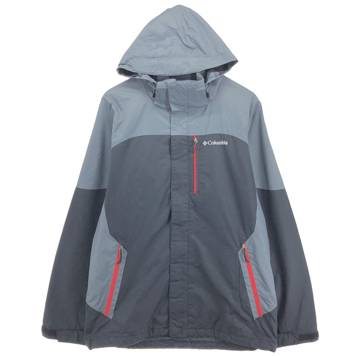 Columbia Mountain Parka Shell Jacket, Men's Size M Nylon black type Vintage Second Hand