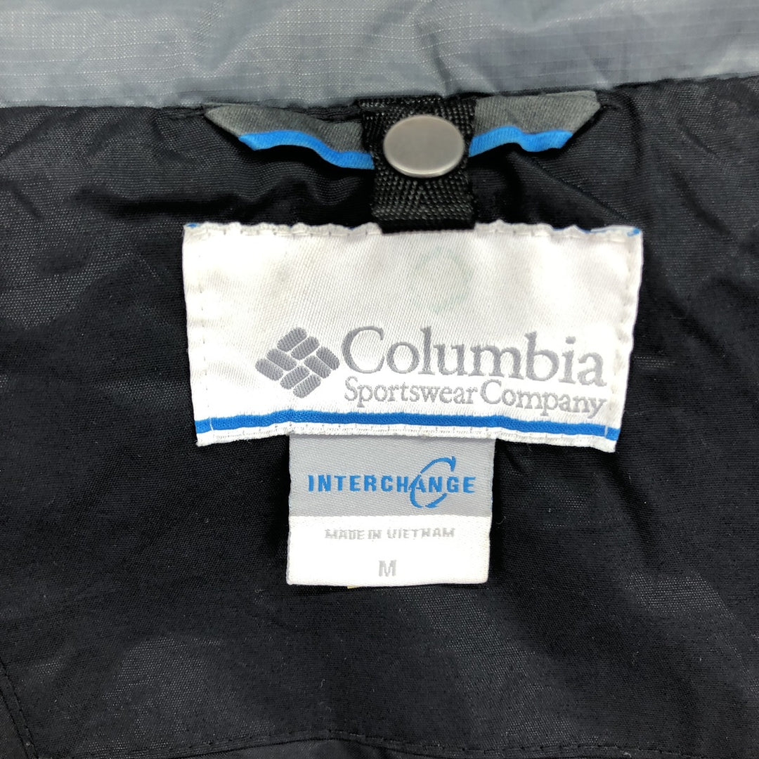 Columbia Mountain Parka Shell Jacket, Men's Size M Nylon black type Vintage Second Hand