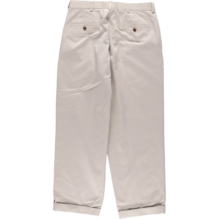 Brooks Brothers ELLIOT Two-pleat Chino Pants for Men, W33 equivalent / eaa475488