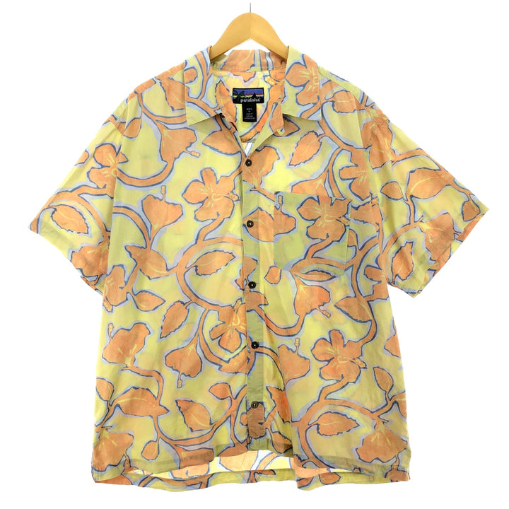 90'S Patagonia All-over Floral Open Collar Hawaiian Aloha Shirt Made in Portugal Men's XL Vintage /eaa475501