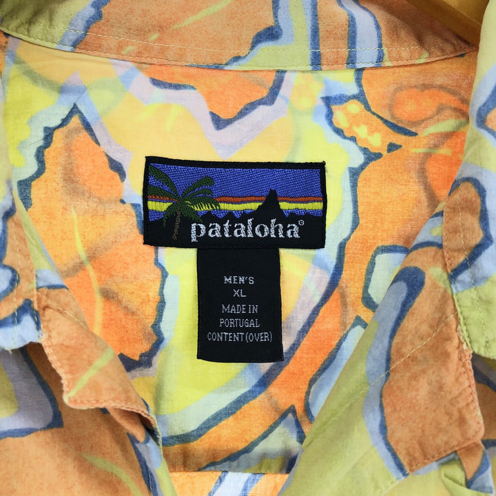 90'S Patagonia All-over Floral Open Collar Hawaiian Aloha Shirt Made in Portugal Men's XL Vintage /eaa475501