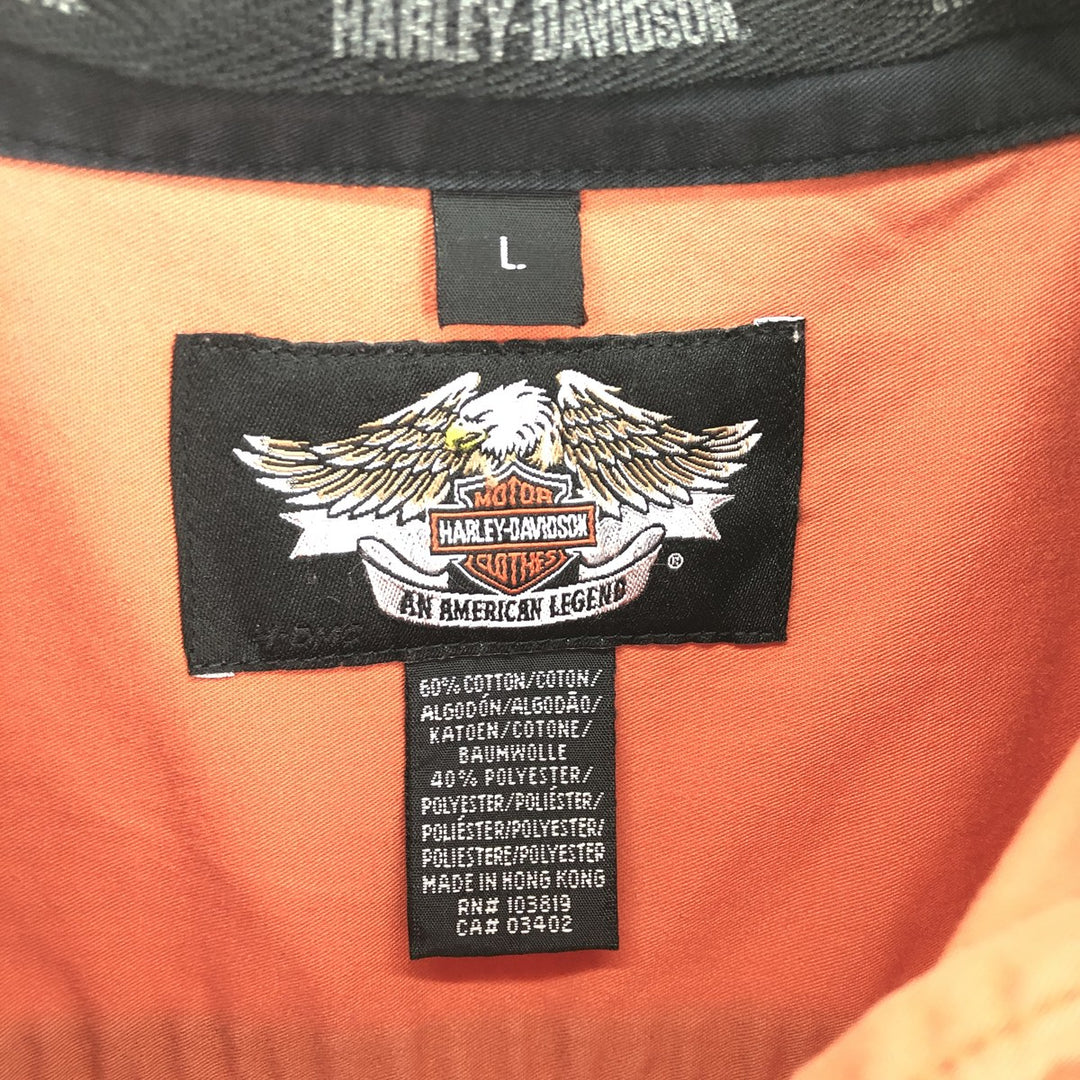 Harley-Davidson Short Sleeve Work Shirt Men's Size L / eaa475510