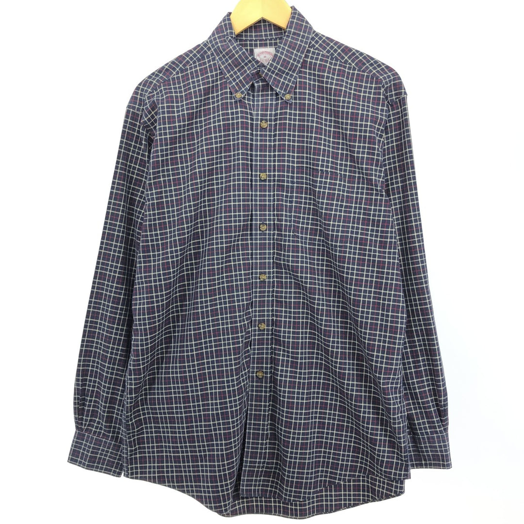 Brooks Brothers Est.1818 Long Sleeve Button-Down Check Shirt Men's M Size / eaa475534