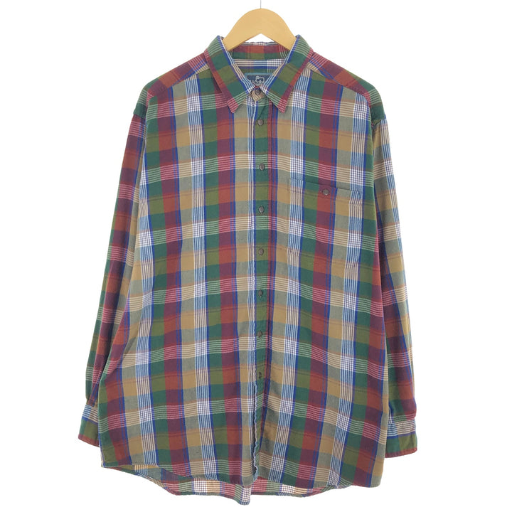 WOOLRICH Long Sleeve Cotton Check Shirt Men's XL Size / eaa475548