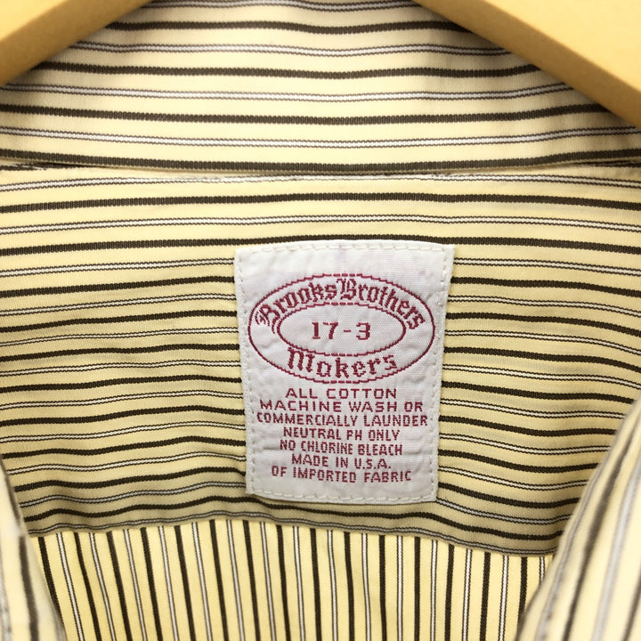 Brooks Brothers MAKERS Long Sleeve Striped Shirt Made in USA Men's XL /eaa475551