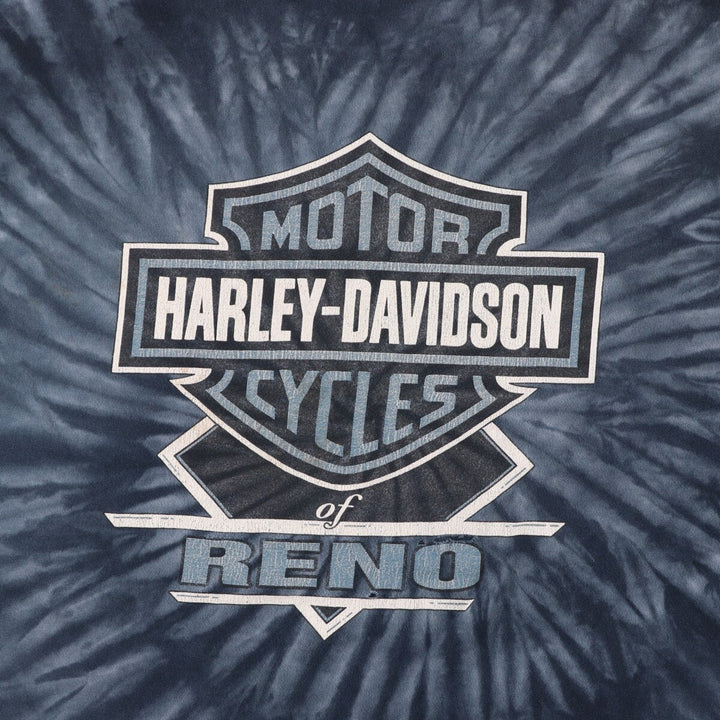 90'S Harley-Davidson Tie-dye Pattern Motorcycle Bike T-shirt Made in USA Men's XL /eaa475601