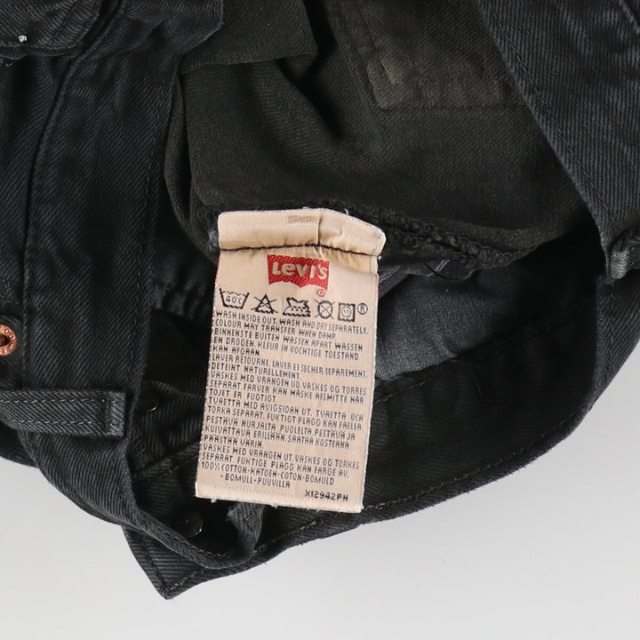 90'S Levi's 501 Black Denim Straight Denim Pants Made in England Men's W30 Vintage / eaa475623