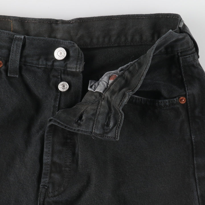 90'S Levi's 501 Black Denim Straight Denim Pants Made in England Men's W30 Vintage / eaa475623