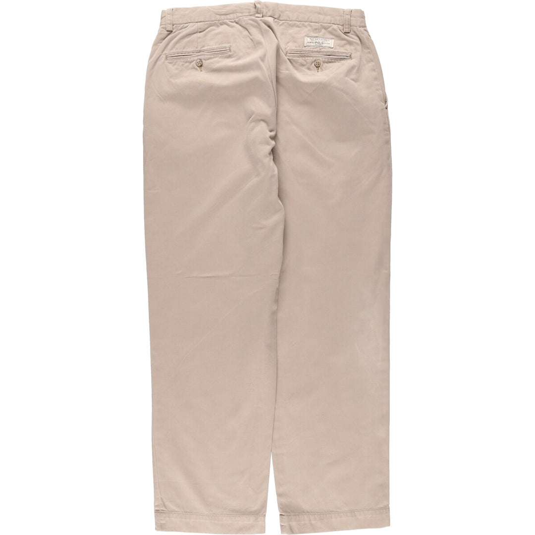 Ralph Lauren POLO by Ralph Lauren PROSPECT PANT Chino pants for men, equivalent to w34 cotton Beige type Vintage Second Hand