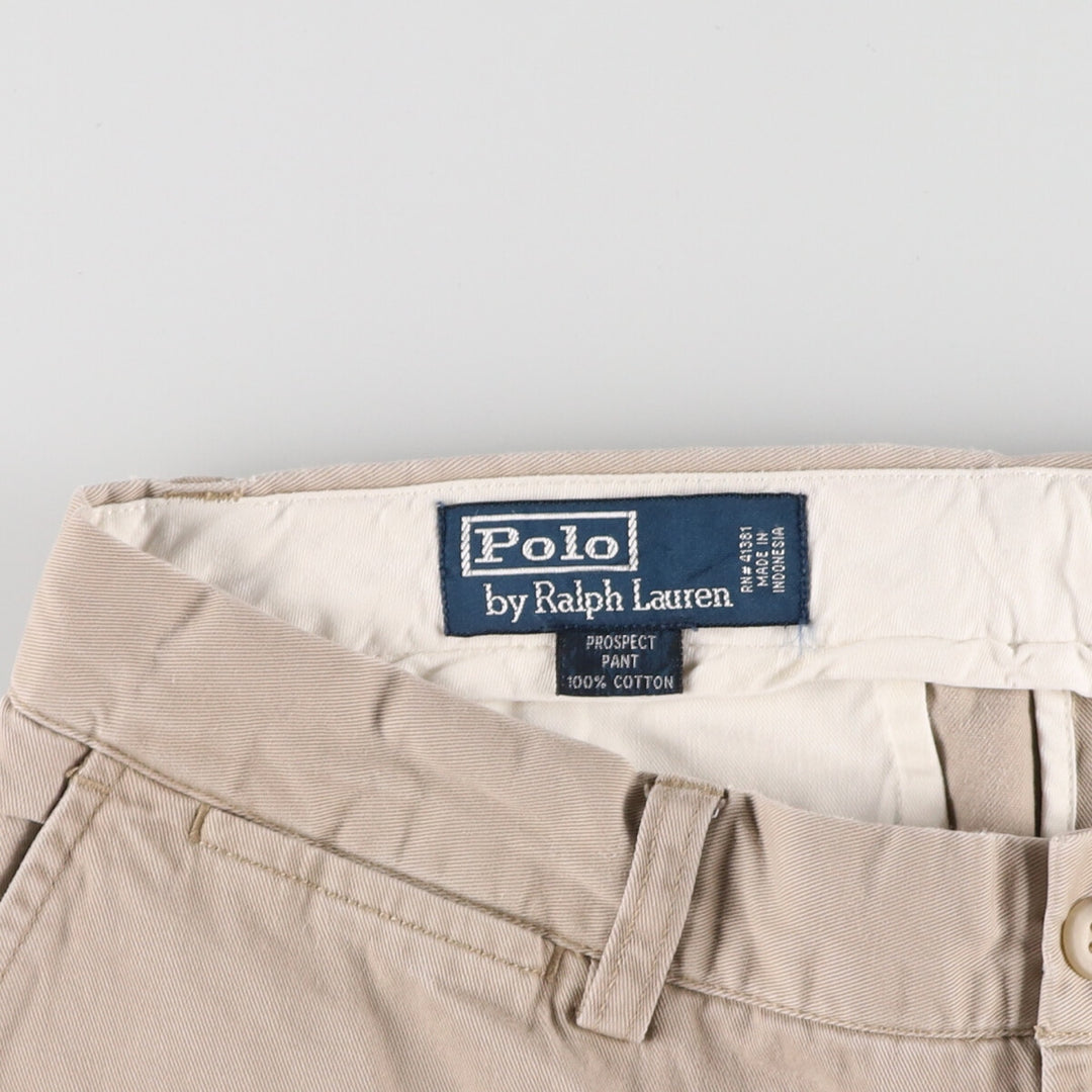 Ralph Lauren POLO by Ralph Lauren PROSPECT PANT Chino pants for men, equivalent to w34 cotton Beige type Vintage Second Hand