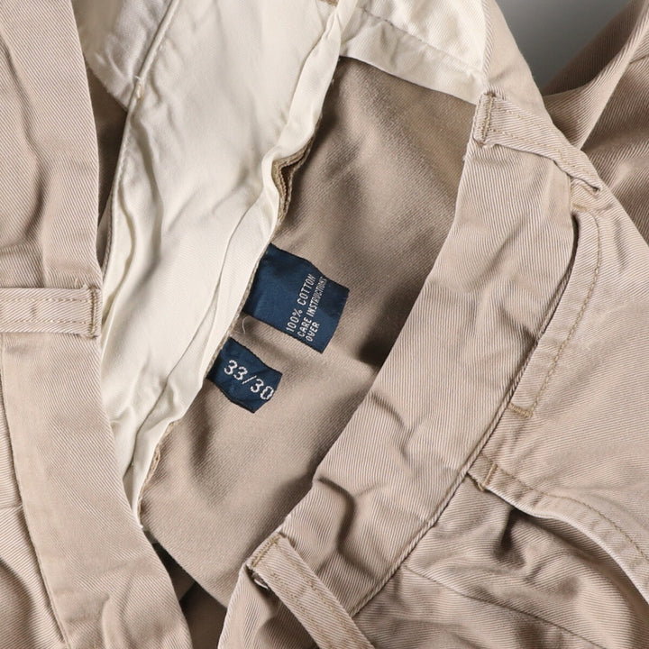 Ralph Lauren POLO by Ralph Lauren PROSPECT PANT Chino pants for men, equivalent to w34 cotton Beige type Vintage Second Hand