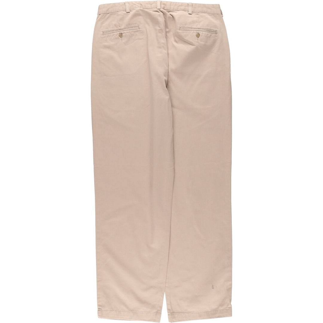 Ralph Lauren POLO RALPH LAUREN Two-pleat chino pants for men, size W36 cotton Beige type Vintage Second Hand