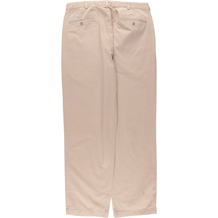 Ralph Lauren POLO RALPH LAUREN Two-pleat chino pants for men, size W36 cotton Beige type Vintage Second Hand