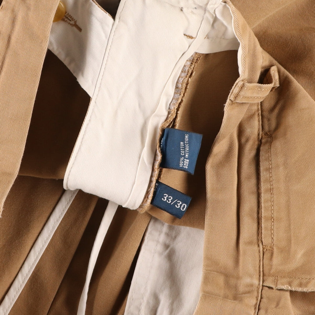Ralph Lauren POLO by Ralph Lauren PROSPECT PANT Chino pants for men, equivalent to w35 cotton beige type brown Vintage Second Hand