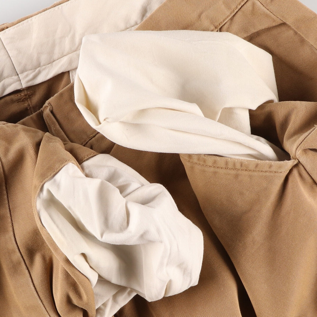 Ralph Lauren POLO by Ralph Lauren PROSPECT PANT Chino pants for men, equivalent to w35 cotton beige type brown Vintage Second Hand