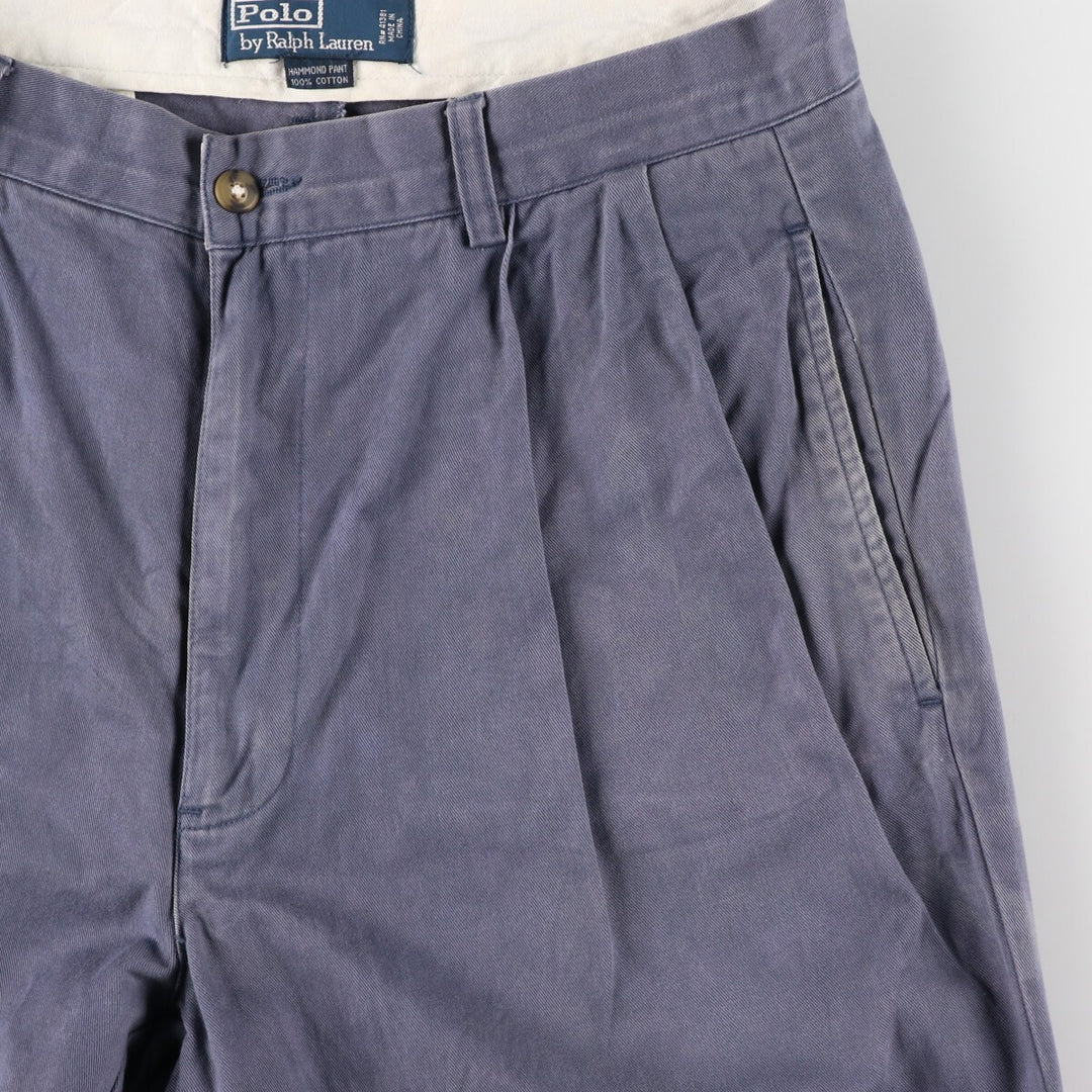 Ralph Lauren POLO by Ralph Lauren HAMMOND PANT, two-pleat chino pants, men's, W32 equivalent / eaa475681