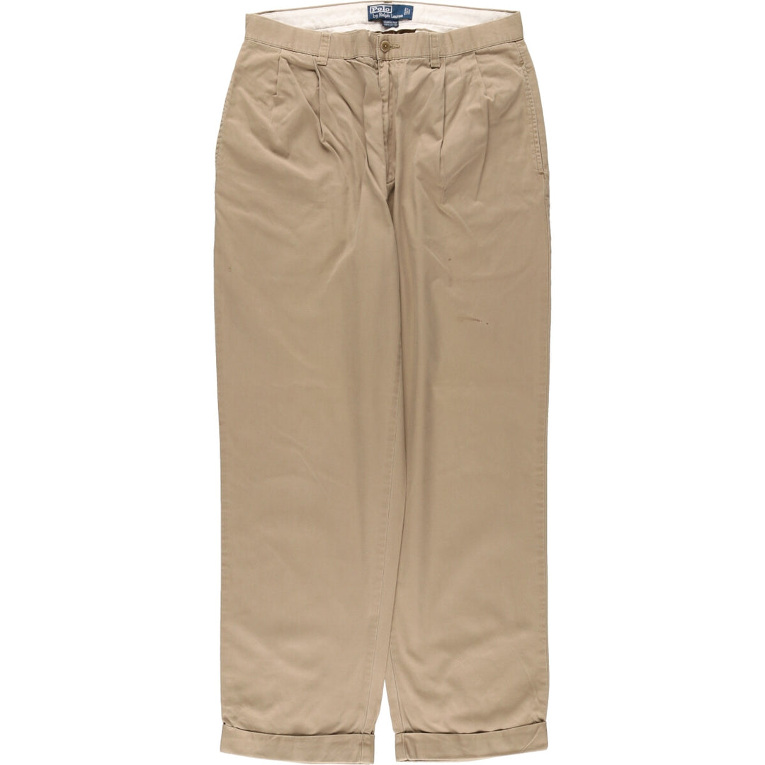 Ralph Lauren POLO by Ralph Lauren HAMMOND PANT, two-pleat chino pants, men's size W34 / eaa475684