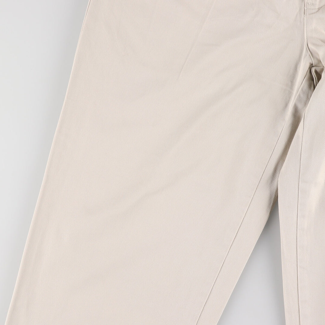 Ralph Lauren POLO by Ralph Lauren HAMMOND PANT, two-pleat chino pants, men's, W33 equivalent cotton Beige type Vintage Second Hand
