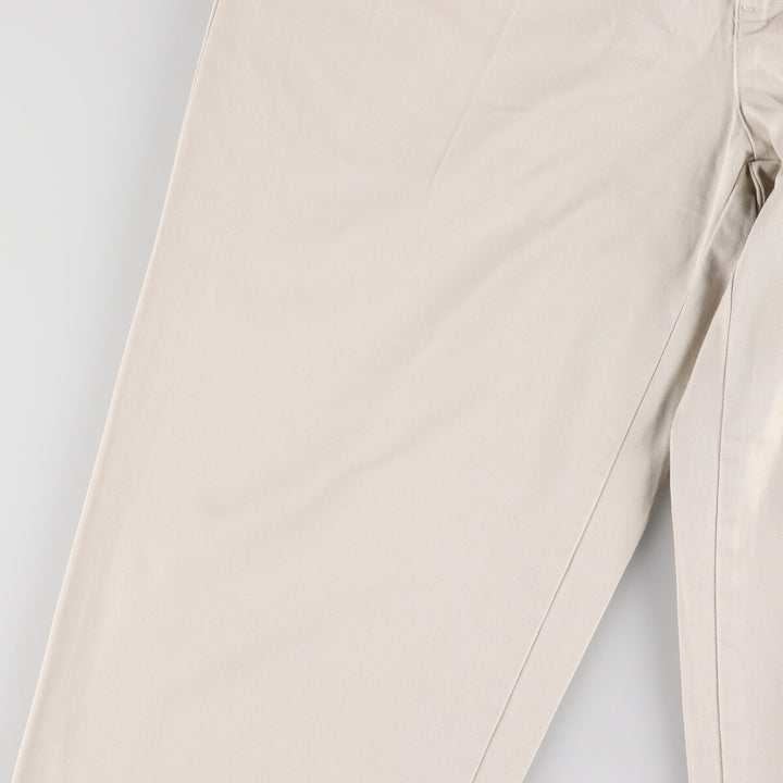 Ralph Lauren POLO by Ralph Lauren HAMMOND PANT, two-pleat chino pants, men's, W33 equivalent cotton Beige type Vintage Second Hand