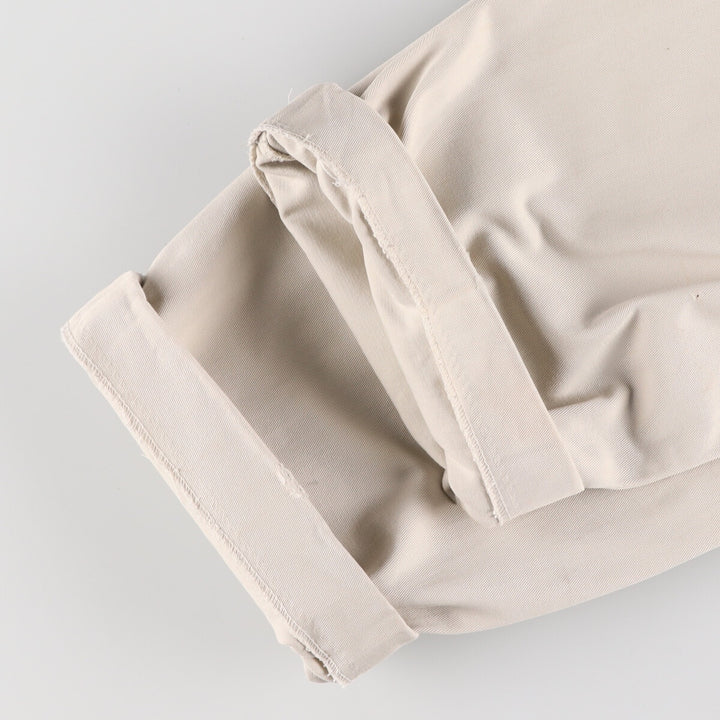 Ralph Lauren POLO by Ralph Lauren HAMMOND PANT, two-pleat chino pants, men's, W33 equivalent cotton Beige type Vintage Second Hand