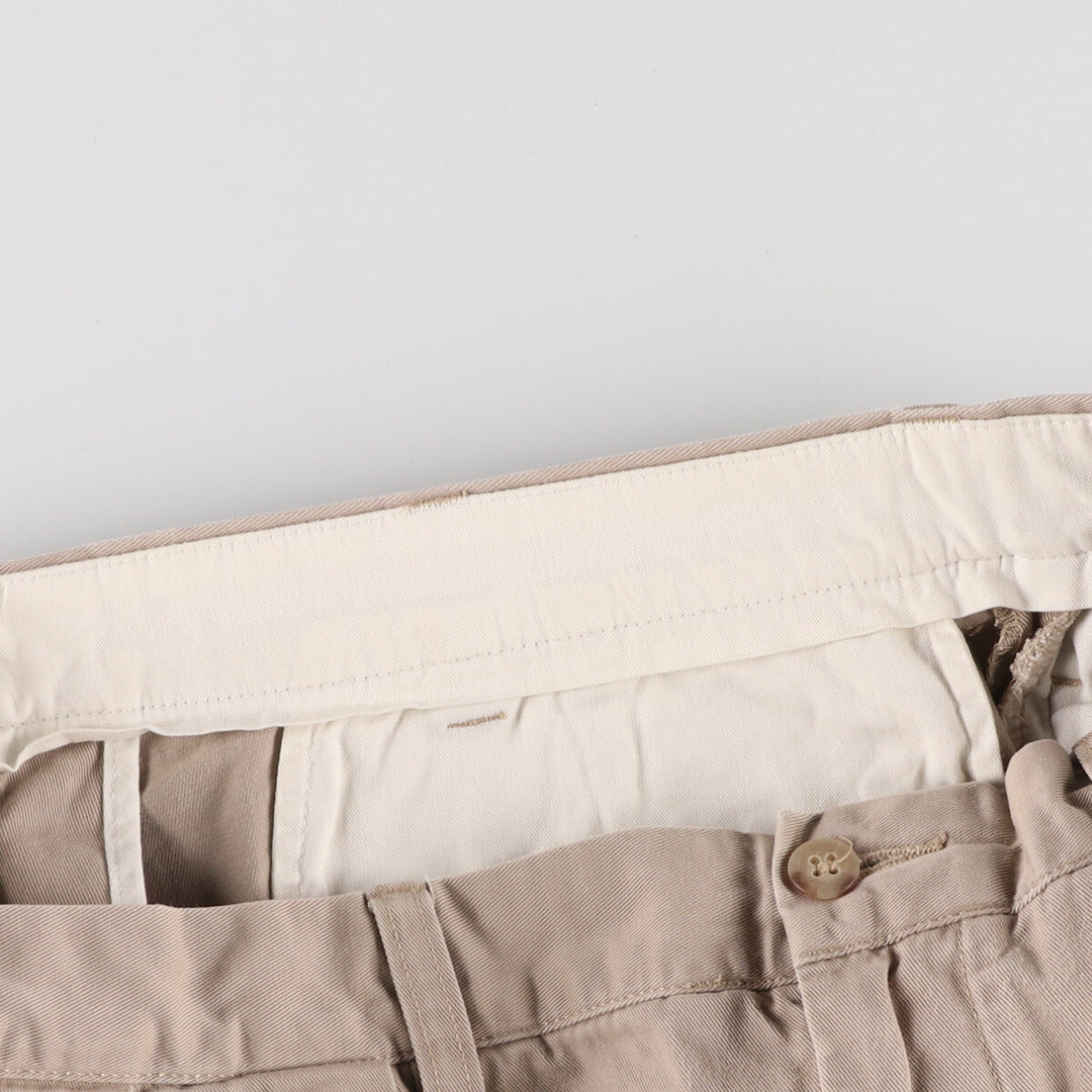 Ralph Lauren POLO by Ralph Lauren ANDREW PANT Two-pleat chino pants for men, equivalent to W34 cotton Beige type Vintage Second Hand