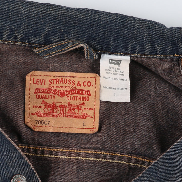 00'S Levi's 70507 denim jacket, G-jacket, men's size L / eaa475692