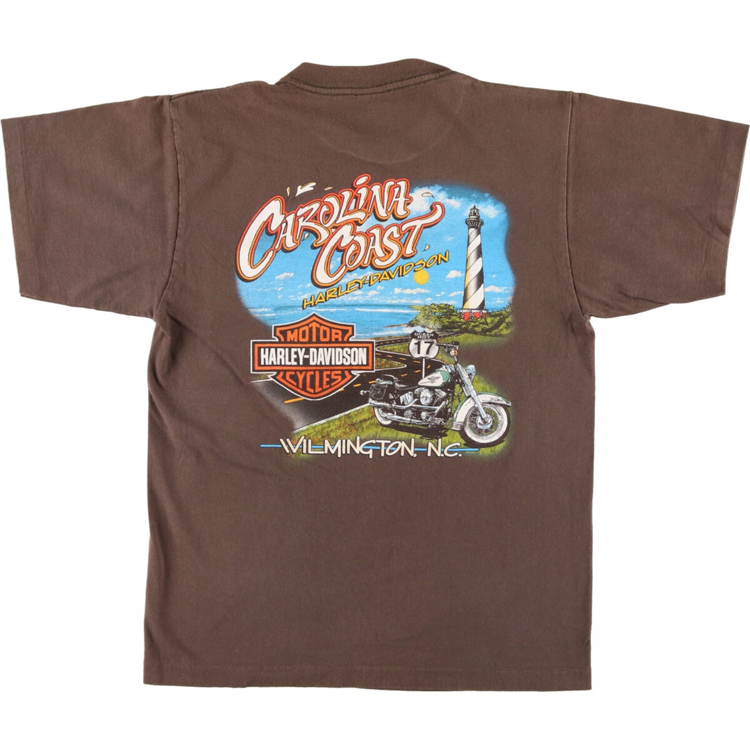 00'S Harley-Davidson Back Print Motorcycle Bike T-Shirt Made in USA Men's M /eaa475698