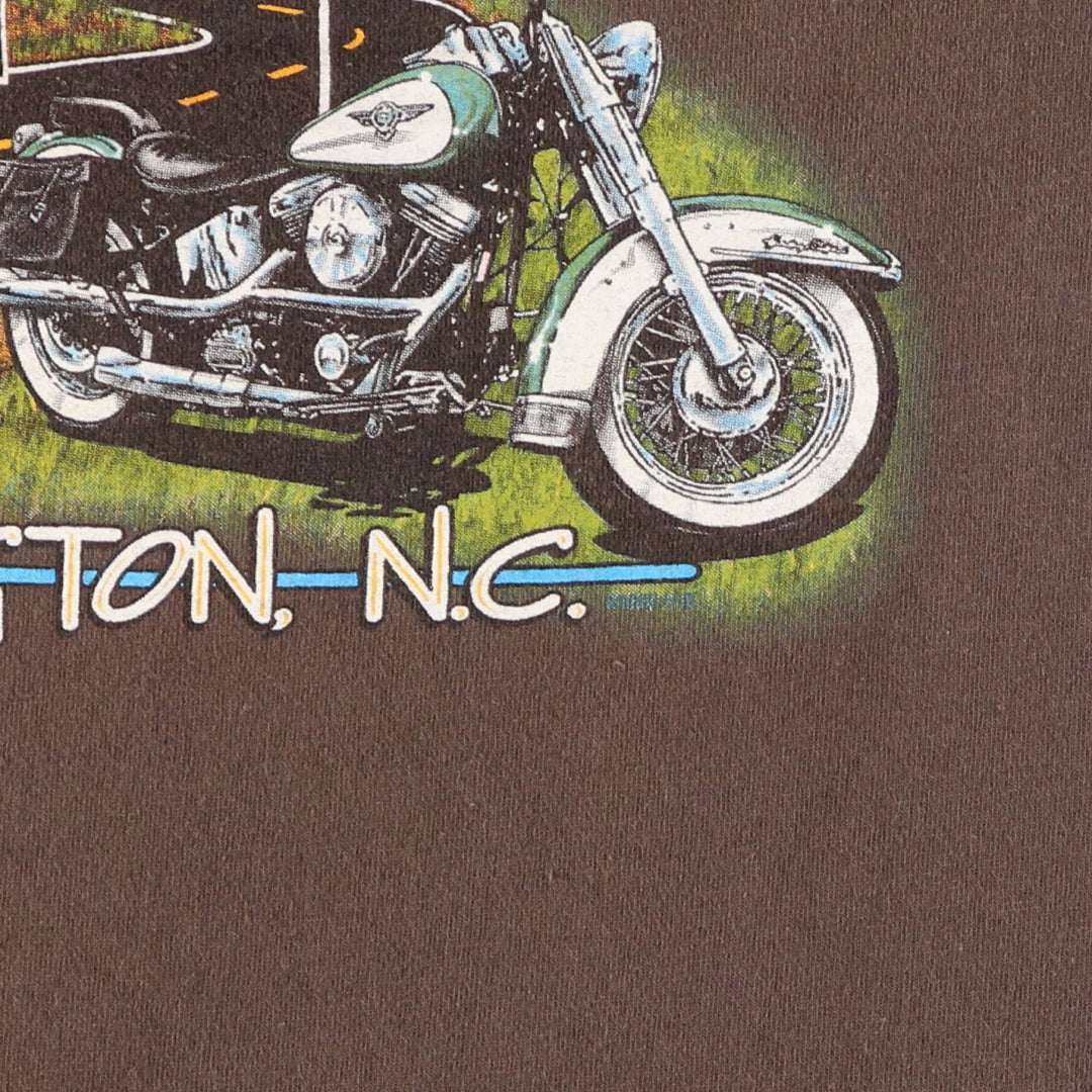 00'S Harley-Davidson Back Print Motorcycle Bike T-Shirt Made in USA Men's M /eaa475698