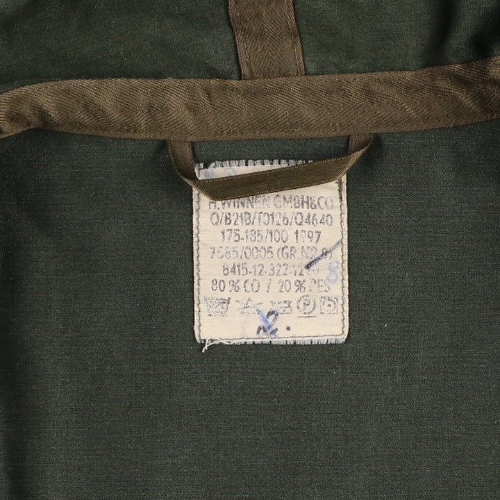 Genuine German military camouflage Pattern Fleckter Camo military field jacket size 8 equivalent to men's XL / eaa475719