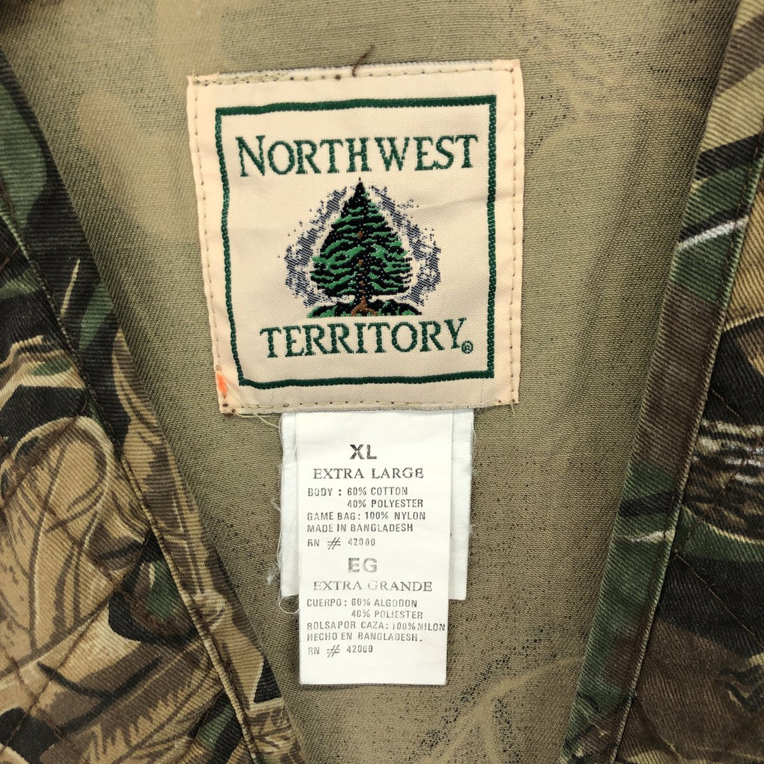 NORTH WEST TERRITORY Camouflage Pattern Hunting Vest Men's XL equivalent /eaa475745