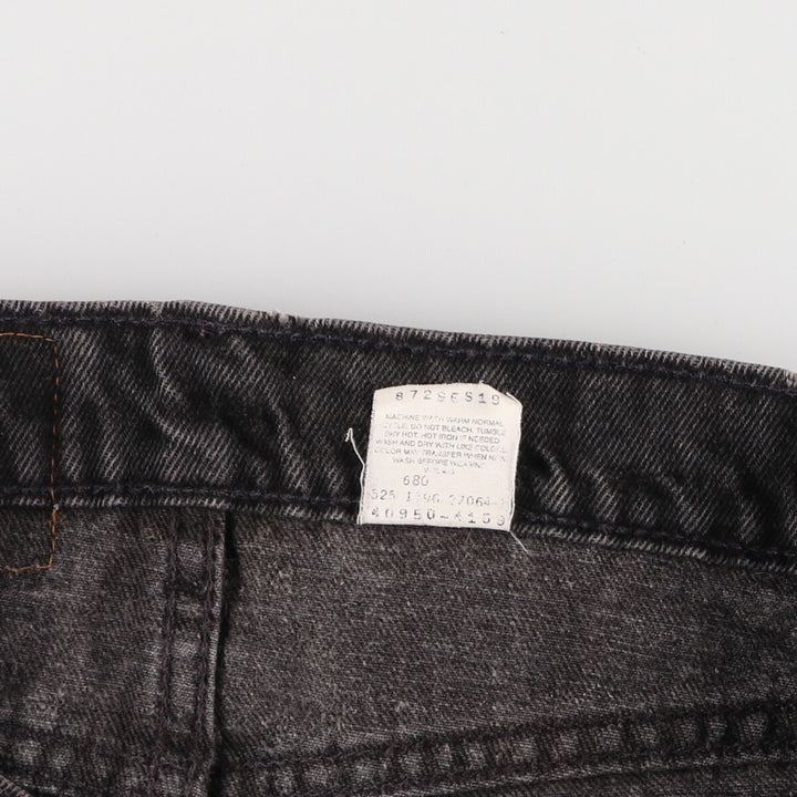 90'S Levi's 550 Relaxed Fit Husky Black Denim Tapered Denim Pants Made in USA Men's W34 / eaa475749