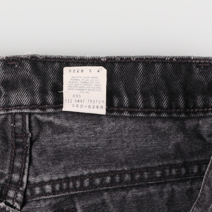 90'S Levi's 560 LOOSE FIT TAPERED LEG Black Denim Tapered Denim Pants Made in USA Men's W32 equivalent /eaa475750