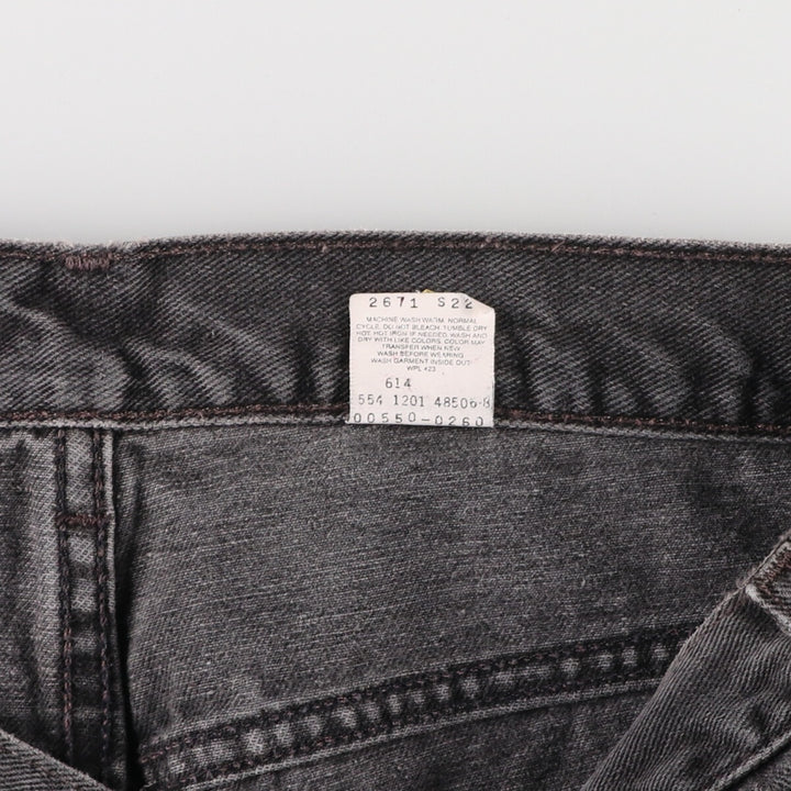 00'S Levi's 550 Relaxed Fit Black Denim Tapered Denim Pants Made in USA Men's W38 / eaa475757