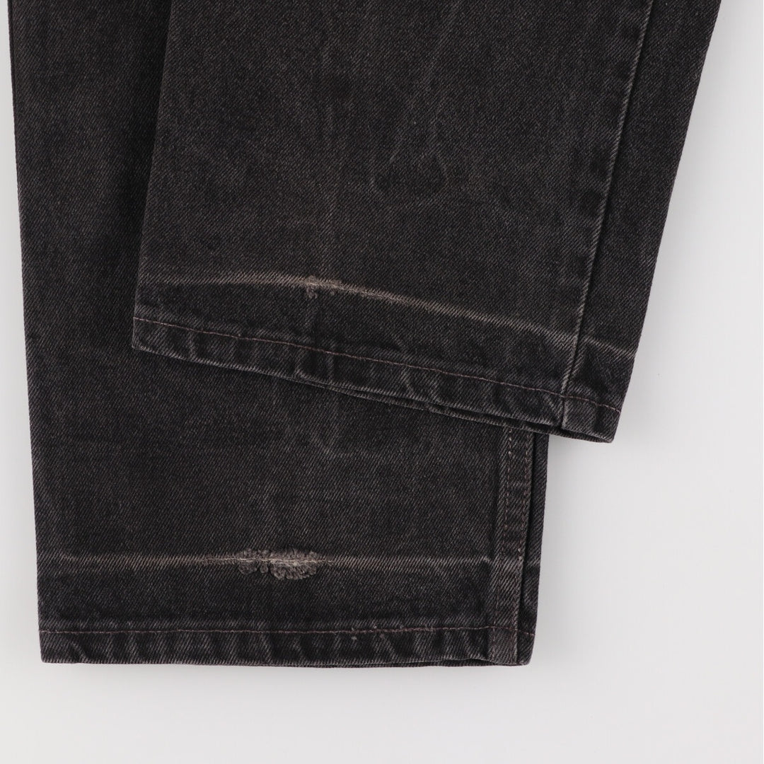 90'S Levi's 550 Relaxed Fit Black Denim Tapered Denim Pants Made in USA Men's W36 Vintage /eaa475758