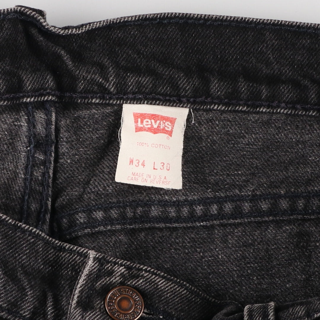 90'S Levi's 560 Black Denim Tapered Denim Pants Made in USA Men's W34 Vintage /eaa475760