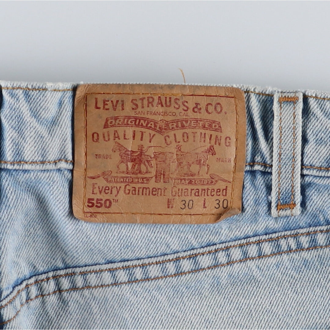 90'S Levi's 550 Relaxed Fit Tapered Denim Pants Made in USA Men's W30 Vintage /eaa475776