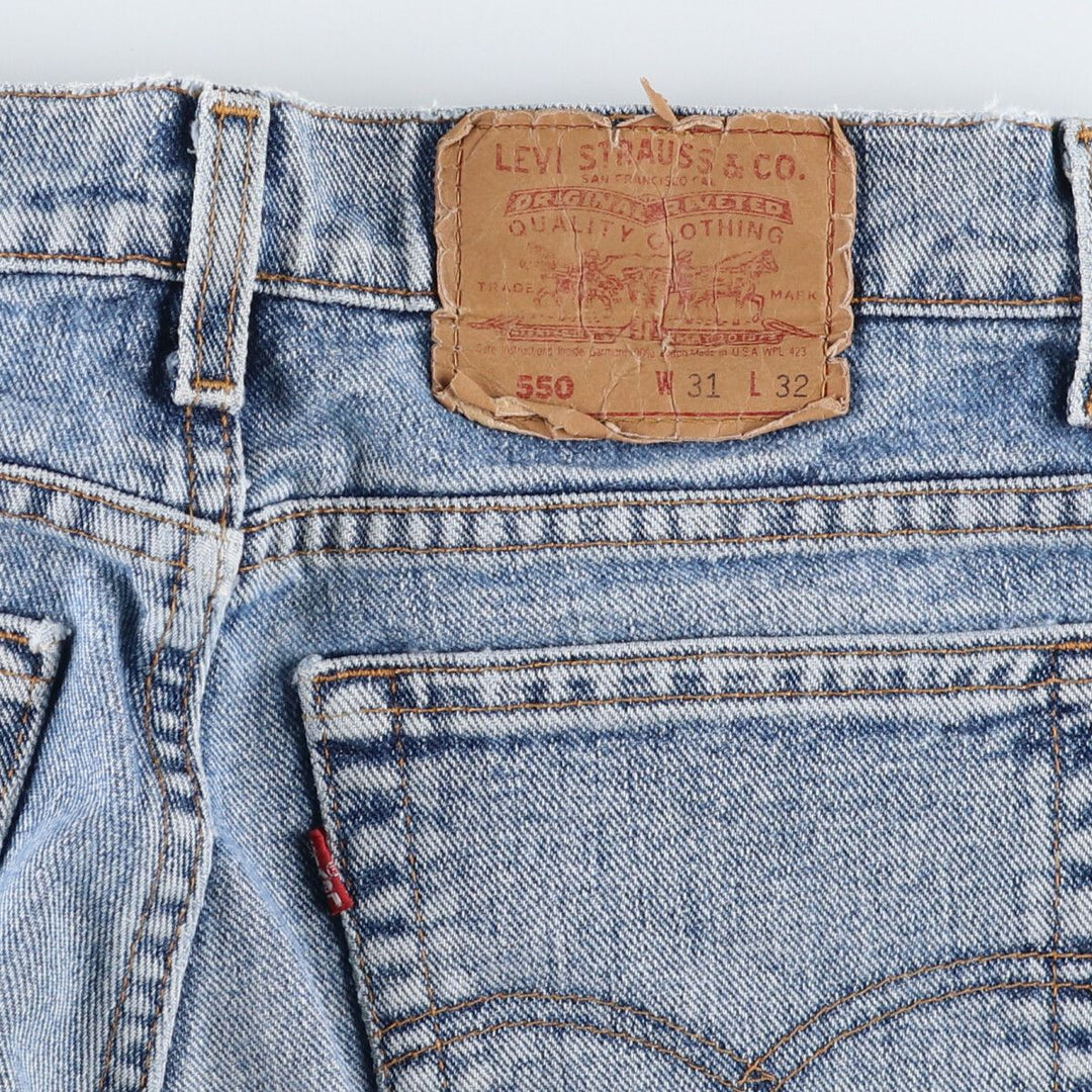 90'S Levi's 550 Tapered Denim Pants Made in USA Men's W30 Vintage /eaa475778